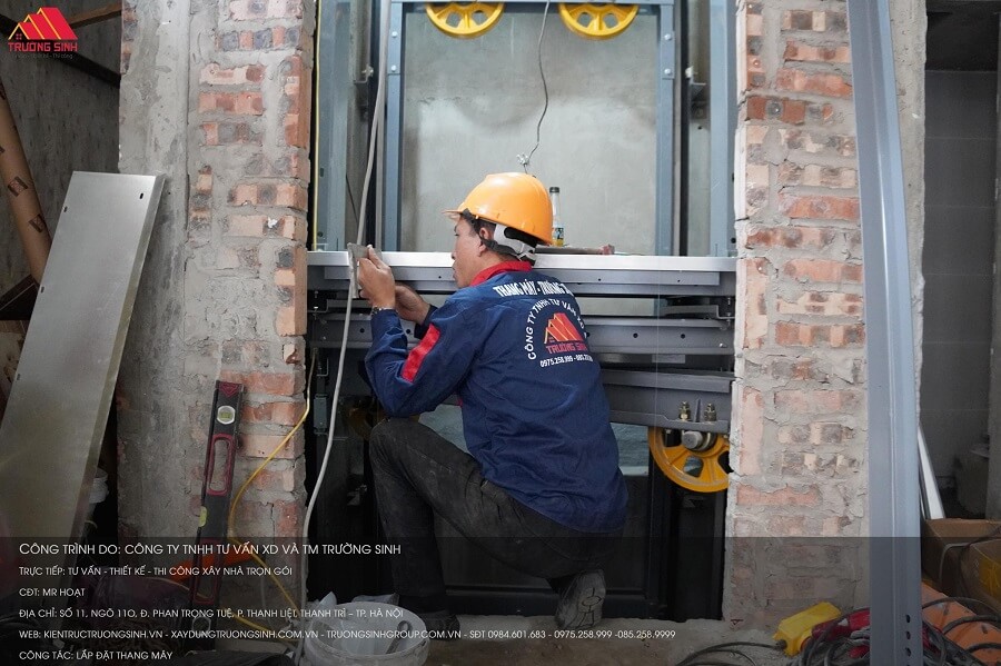 Chi phí xây hố thang và tum thang máy